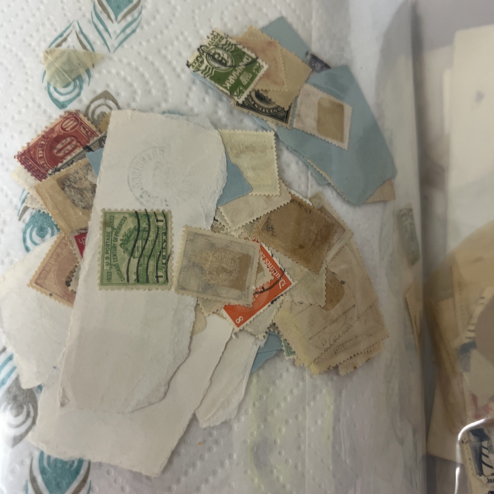 HUGE Unsearched Binder Of New and Used Stamps Vintage US And Overseas Make Offer