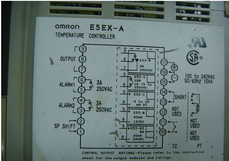 OMRON USED TEMPERATURE CONTROLLER E5EX-A tested