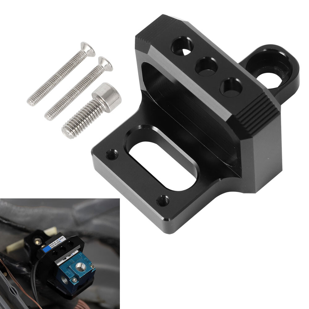 For Mac AEM Boost Controller Solenoid Valve Mount Holder Billet Bracket 3 Port