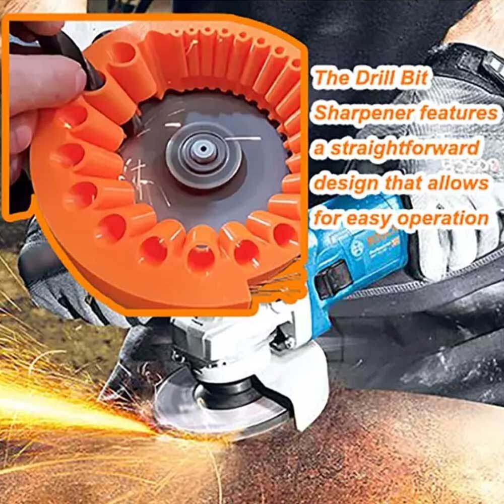 Handheld Drill Bit Sharpener for All Bits, Sharpening Jig for 125mm Grinder