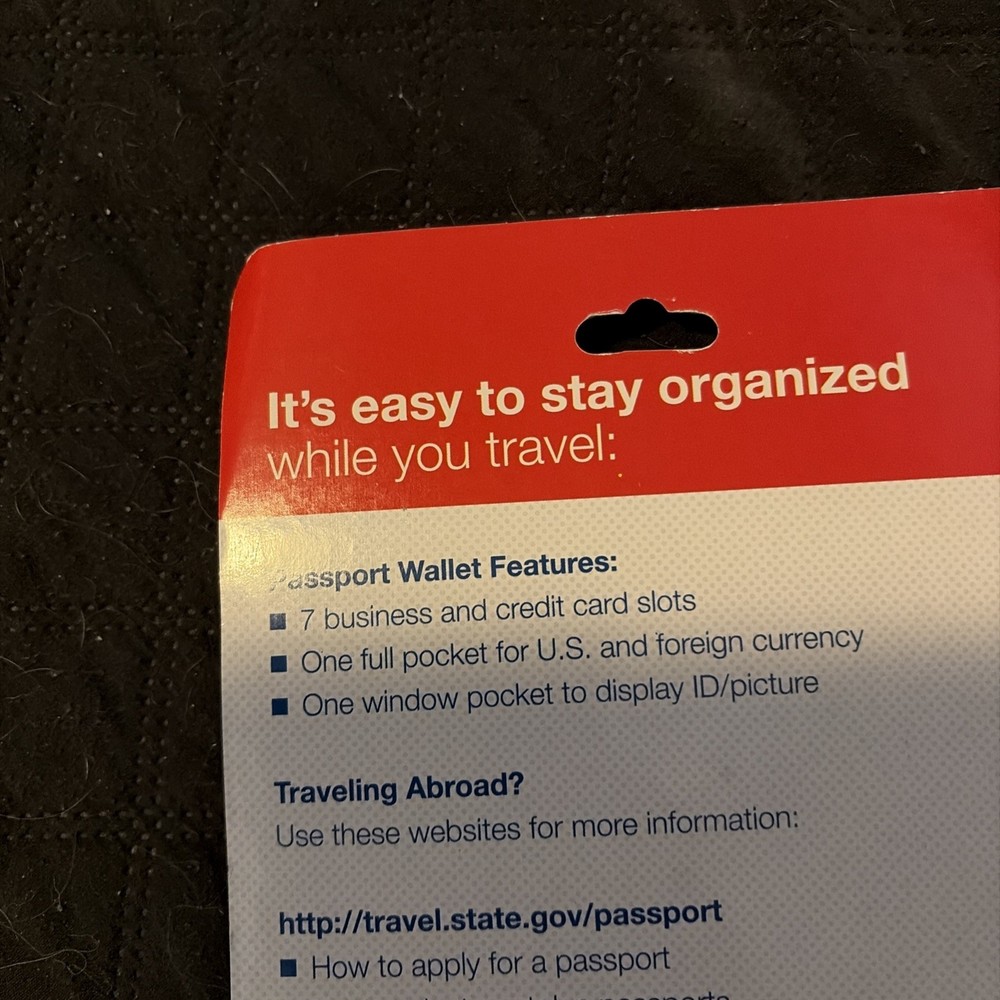 Leather Passport Wallet USPS