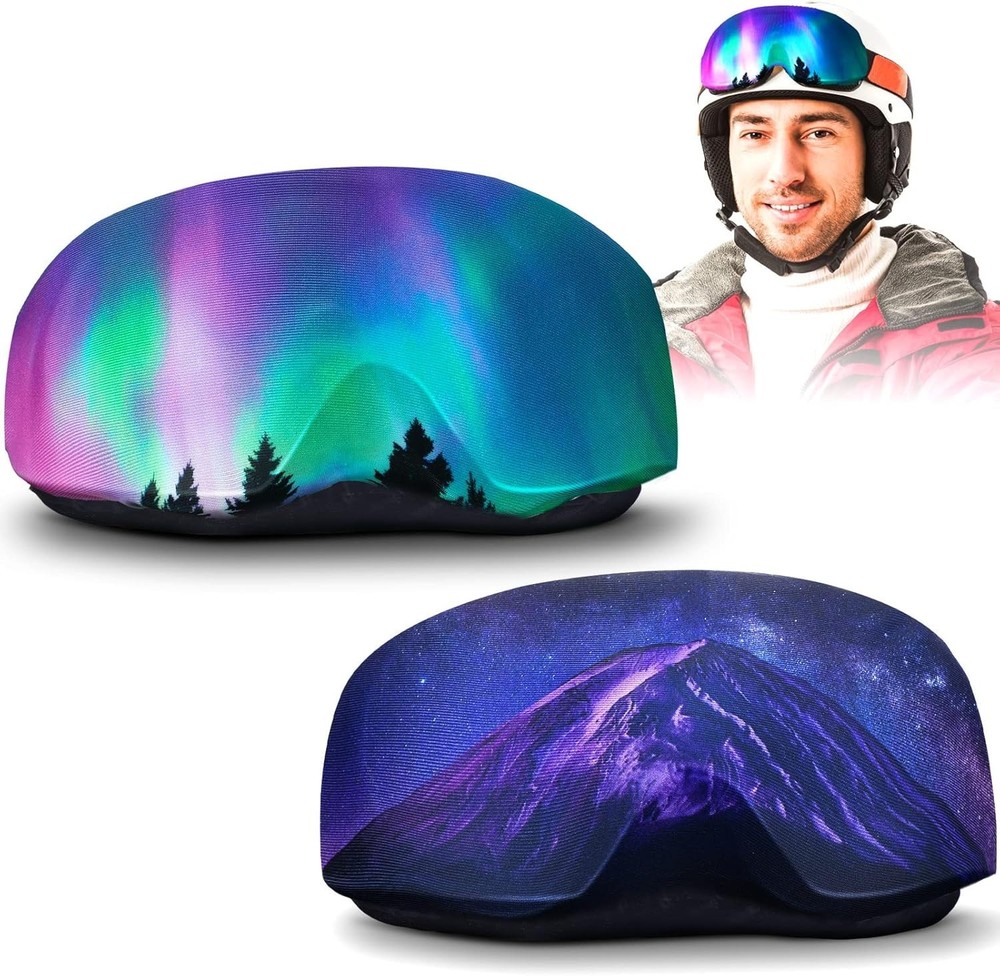 2 Pieces Ski Goggle Cover Microfiber Protective Ski Snowboard Protectors for ...