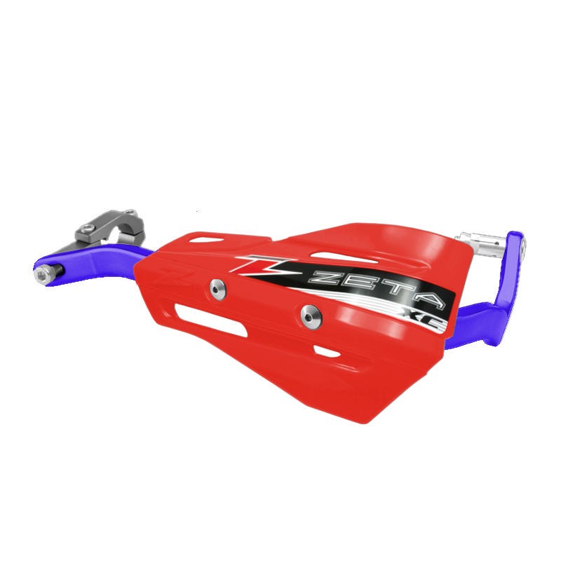 Drop Handguard Handlebar Armor / XC Protector Kit - 7/8" Red / Blue Zeta