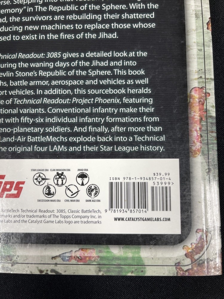 BattleTech 35131: Technical Readout 3085