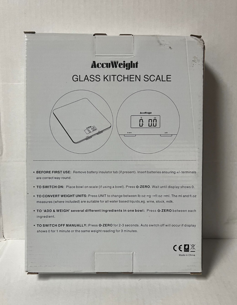 Accuweight Electronic Digital LCD Kitchen Scale