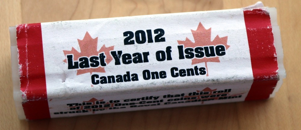 2012 Canada 1 Cent Magnetic from Mint Roll Unc.
