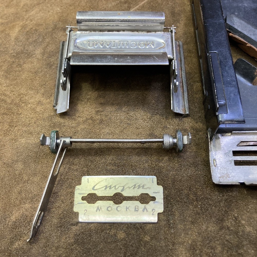 Vintage Soviet Razor Blade Sharpener MOSSTAMP USSR