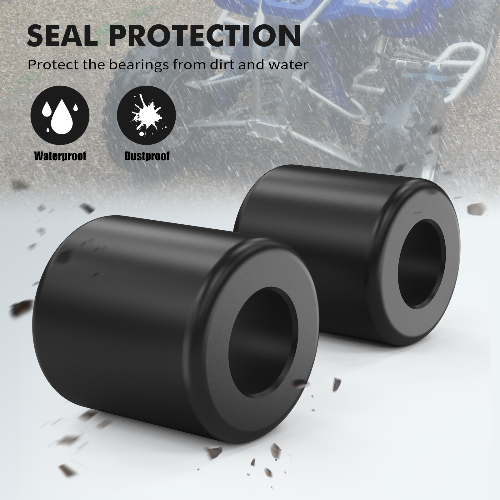 For Yamaha Blaster 200 Warrior 350 Upper & Lower Chain Roller 1988-2004 2-Pack