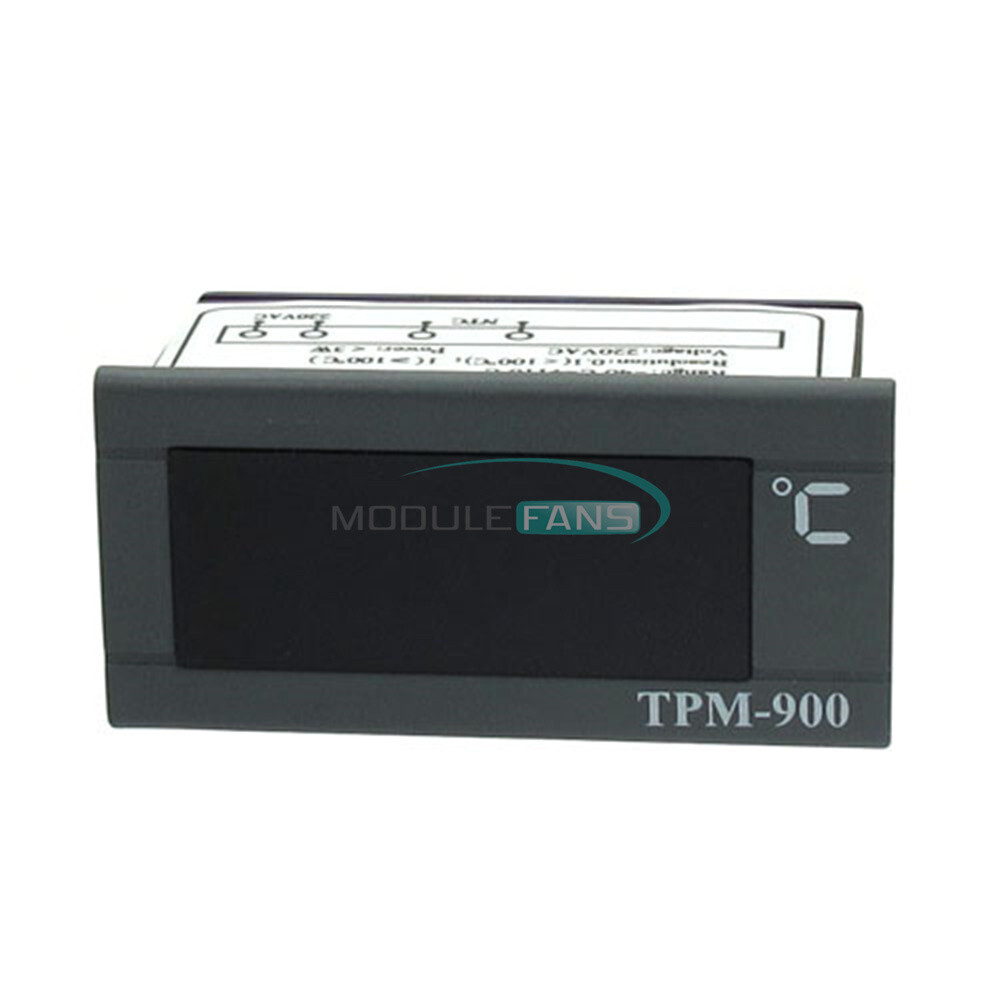 TPM-900 220V Digital Temperature Controller LED Panel Meter with Sensor GM
