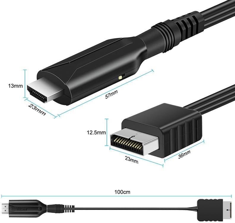 For Sony PS1 PS2 to HDMI Adapter Cable Game Console Audio Video Converter Lot