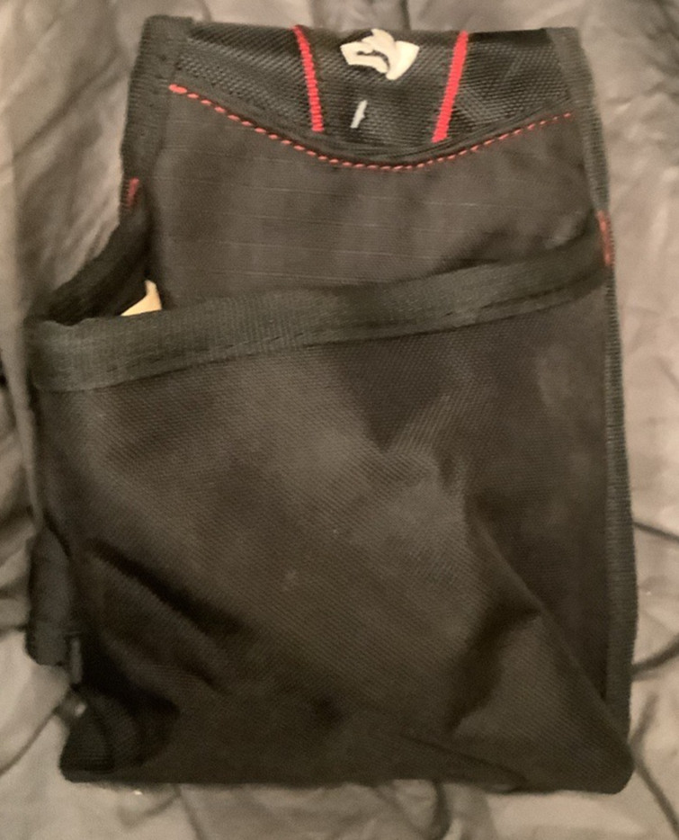 Husky Pocket Utility Holster Tool Belt Storage Pouch Holder 5" x 9.5" Black