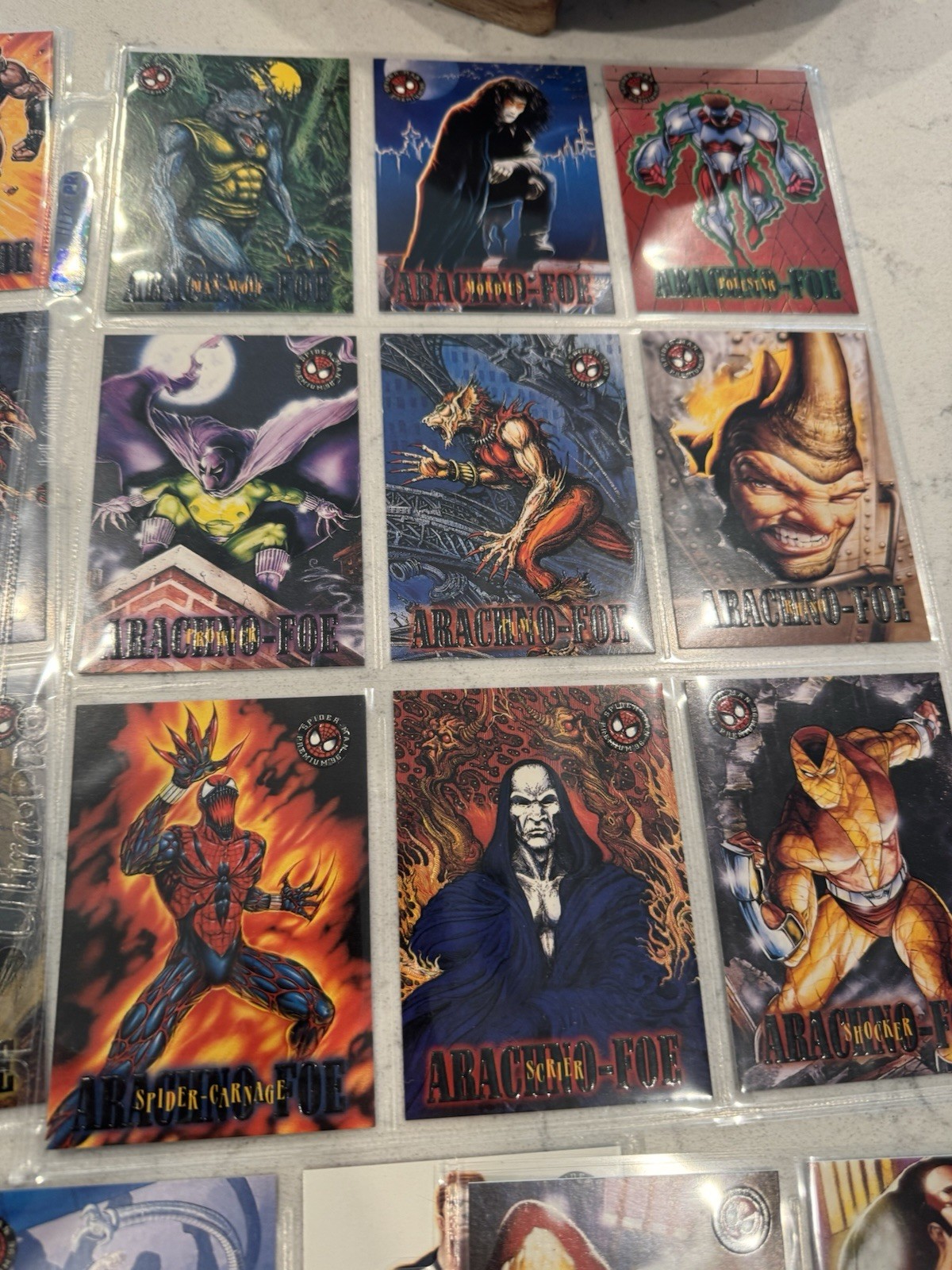 1996 Skybox Marvel Spider-Man Premium - Complete 100 Card Set