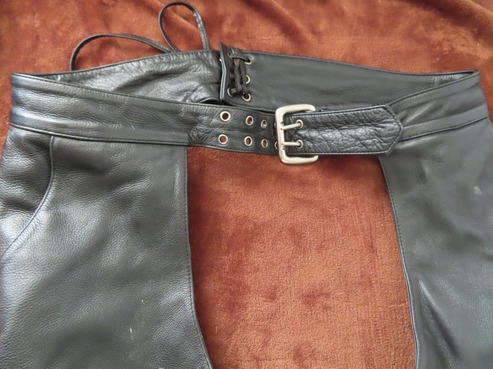 Harley Davidson Lined Leather Embossed Chaps 98091-06VM XL