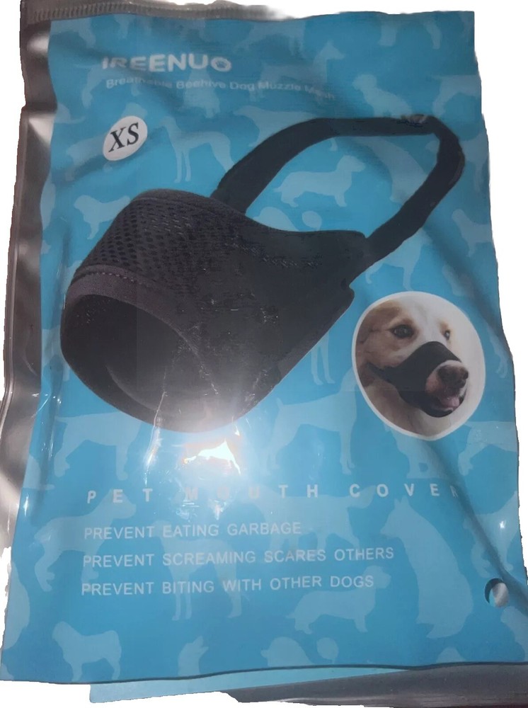 Ireenuo Breathable Beehive Muzzle Mesh For Dogs XS