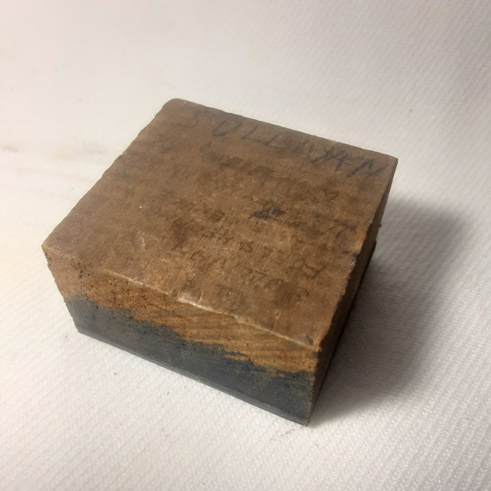 Famous Anthracite Printing Block Letterpress Typography