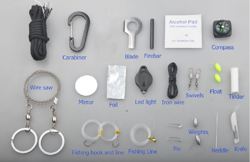 Fishing Emergency Kits with Compass