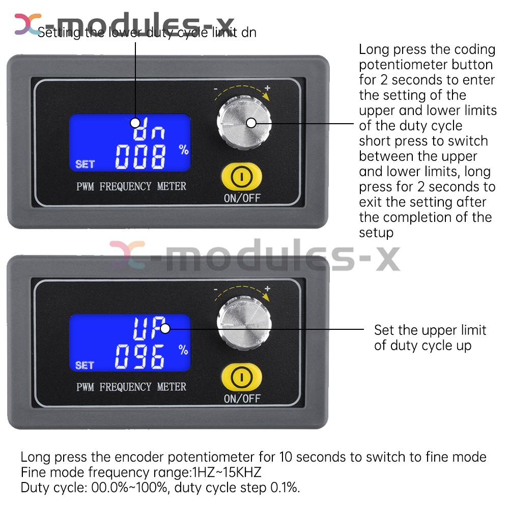 .Signal Generator Module PWM Pulse Adjustable Frequency Duty Cycle Square Wave