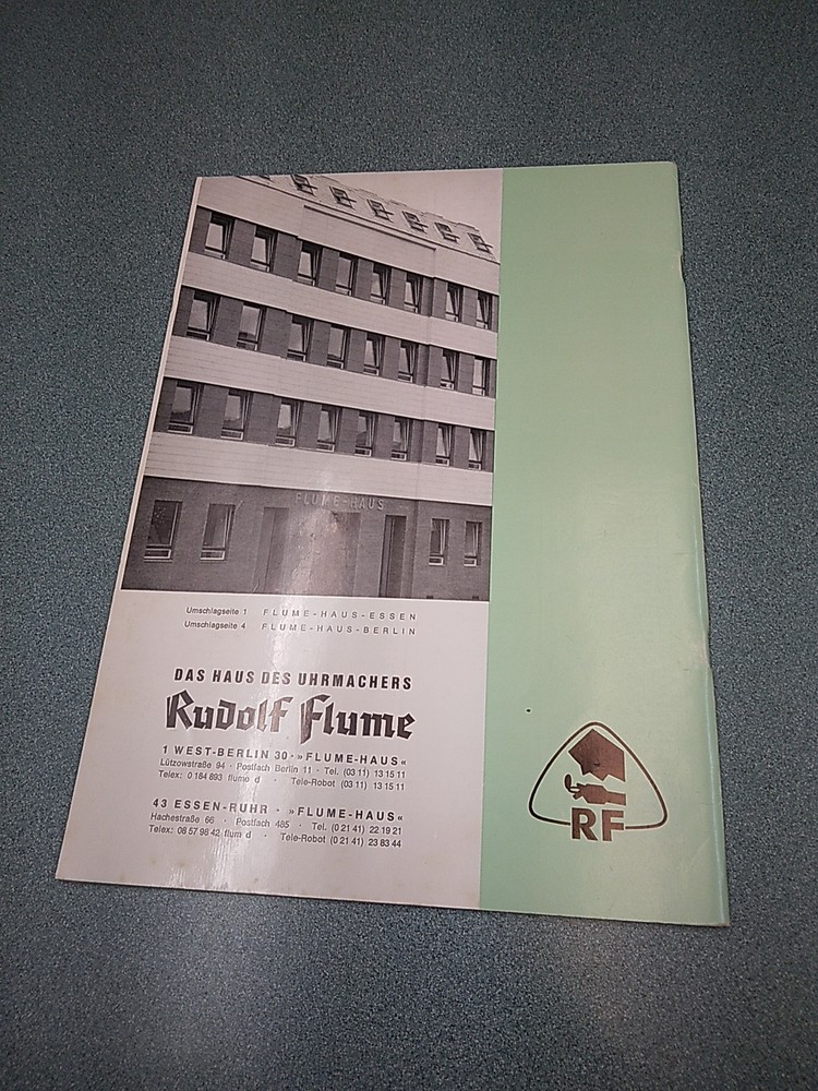 Rudolf Flume Catalog 1967