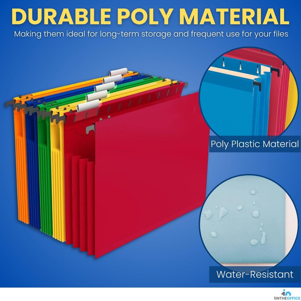 Hanging File Folder, Hanging File Pocket, Expandable Hanging File Folder, Let...