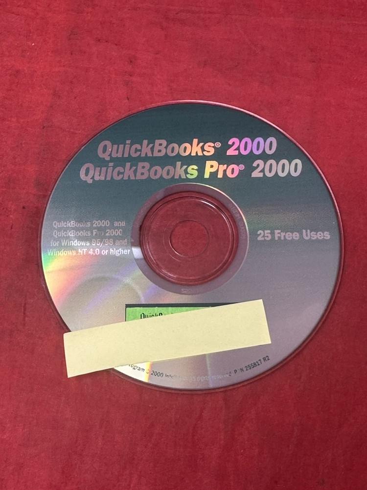 INTUIT QUICKBOOK PRO 2000 WINDOWS 95 98 NT WITH KEY CODE
