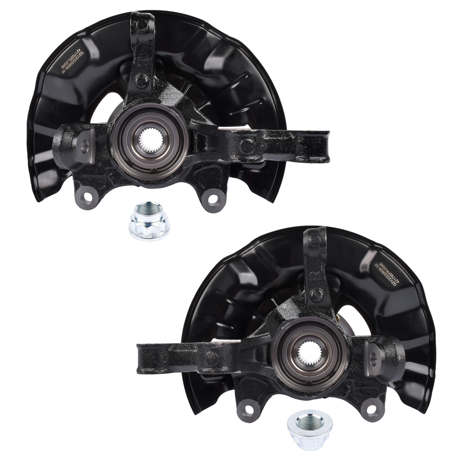 Pair Front Wheel Bearing Hub Knuckle Assy for 14-18 Toyota Corolla 1.8L 698-476