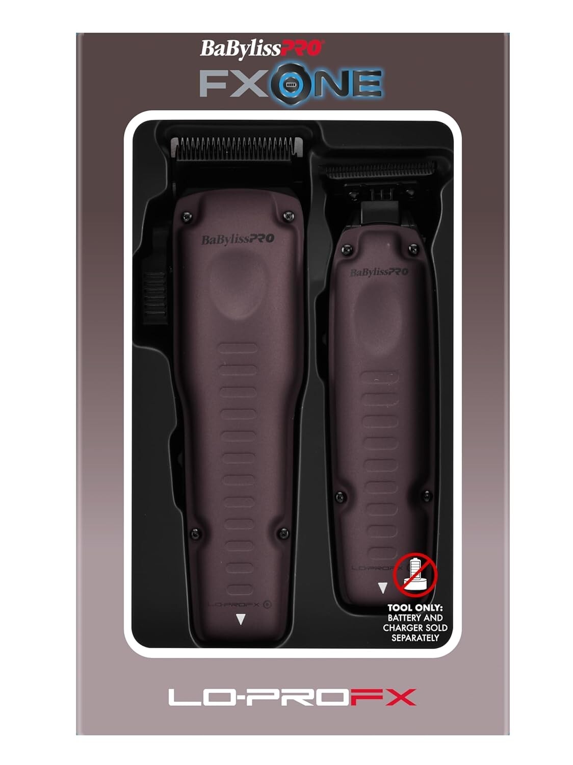 BaByliss PRO Nightfall FXONE LO-PRO FX Clipper & Outlining Trimmer + BATTERIES
