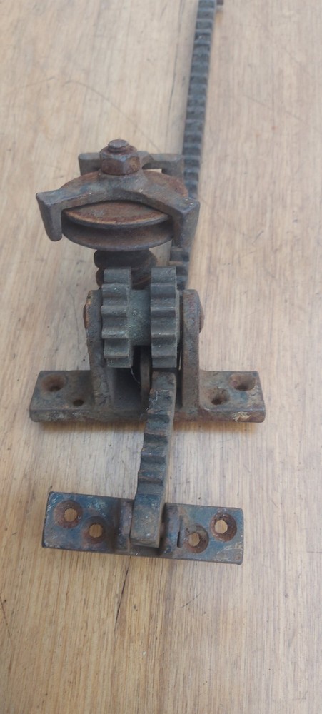 Vintage Old School String Pulled Window Opener Winding rare high gym