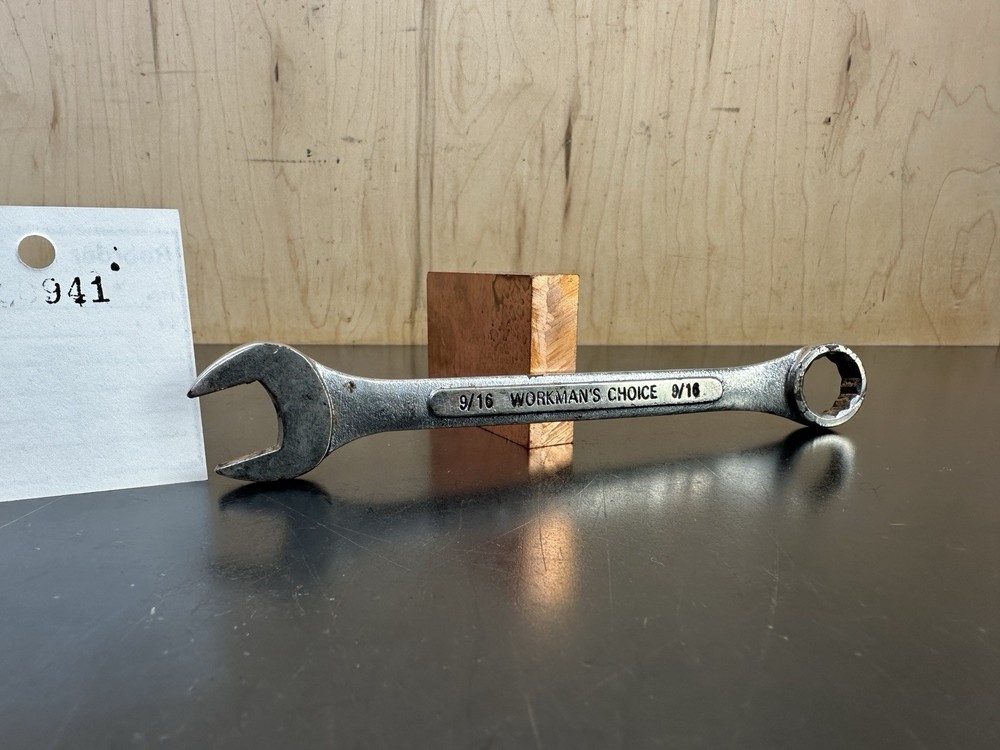 Used Workman's Choice Combination Wrench 9/16" Chrome Vanadium