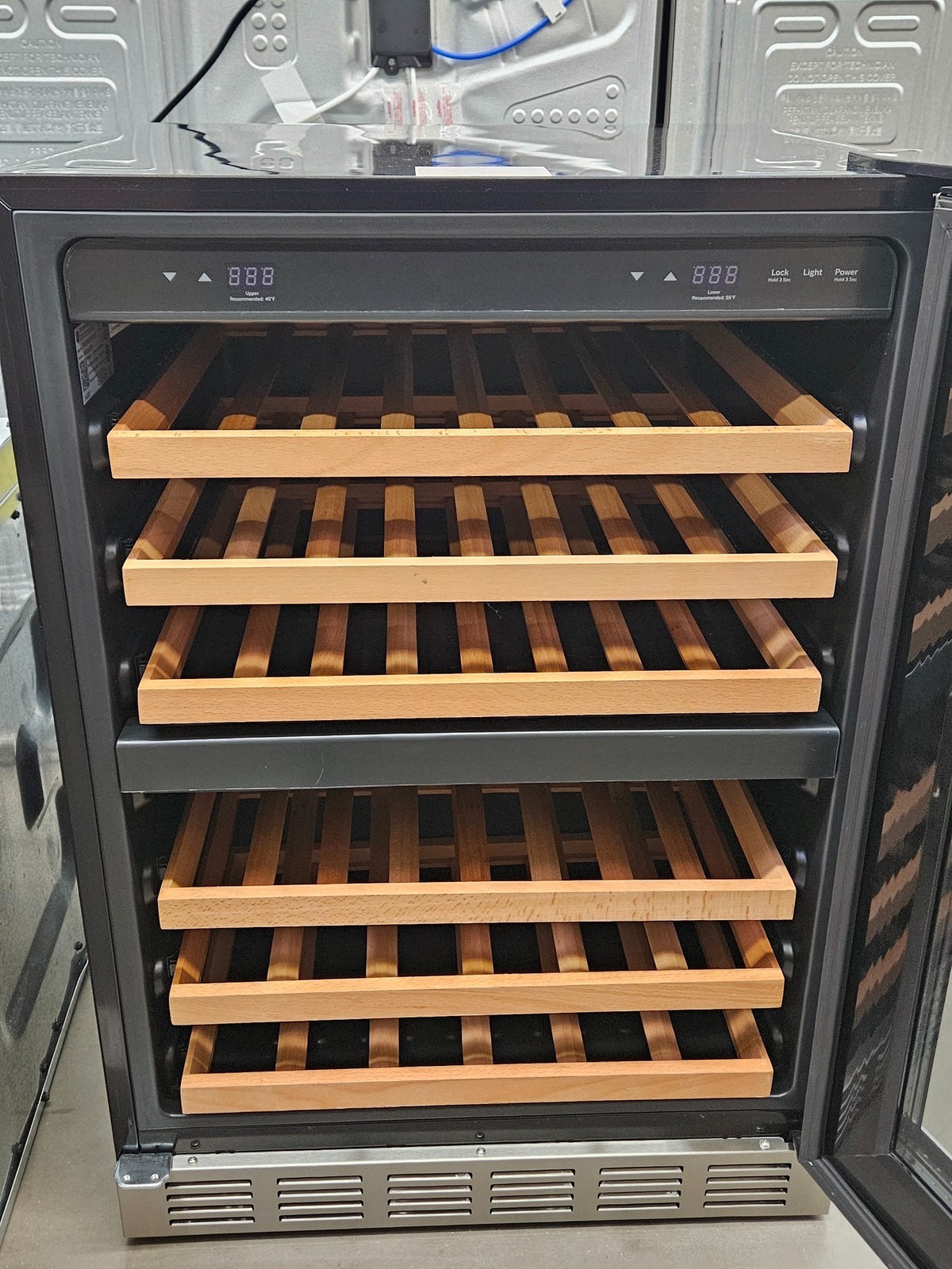 GE Profile PWS06DSPSS 24" Stainless 44-Bottle Dual Zone Wine Cooler NOB #159375