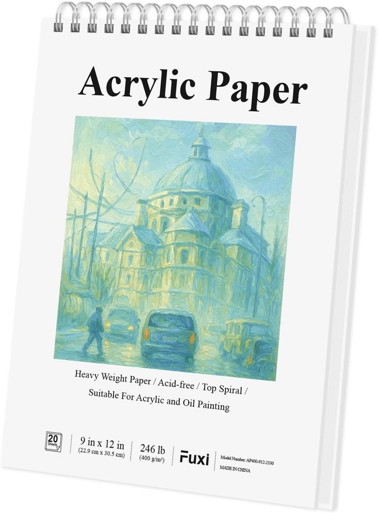 Acrylic Paper Pad for Layered Techniques, 20 Sheets