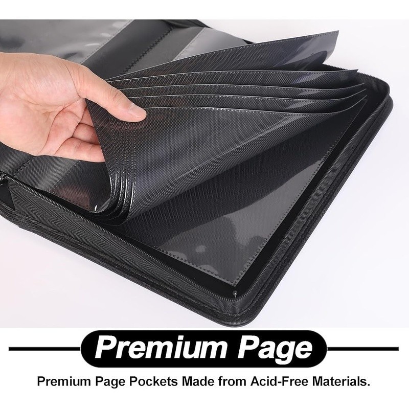 Comic Binder Storage Display 24 Comics Side-Loading Pockets Organization New