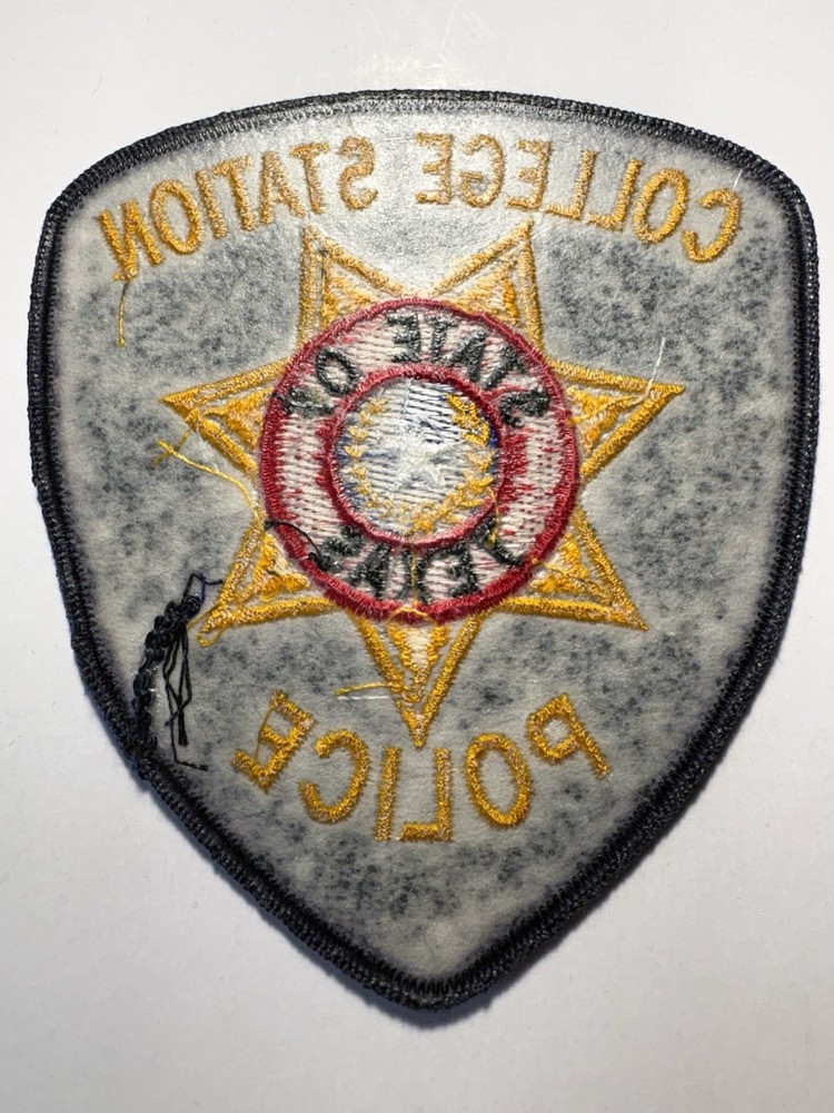 College Station Texas Police Patch