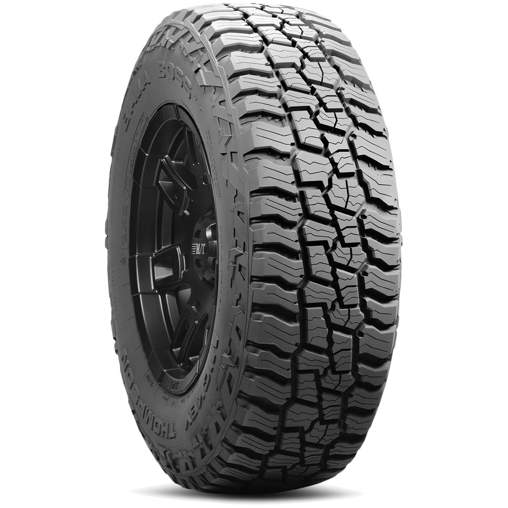 (QTY 4) 265/70R17 Mickey Thompson Baja Boss A/T 116T XL Black Wall Tires