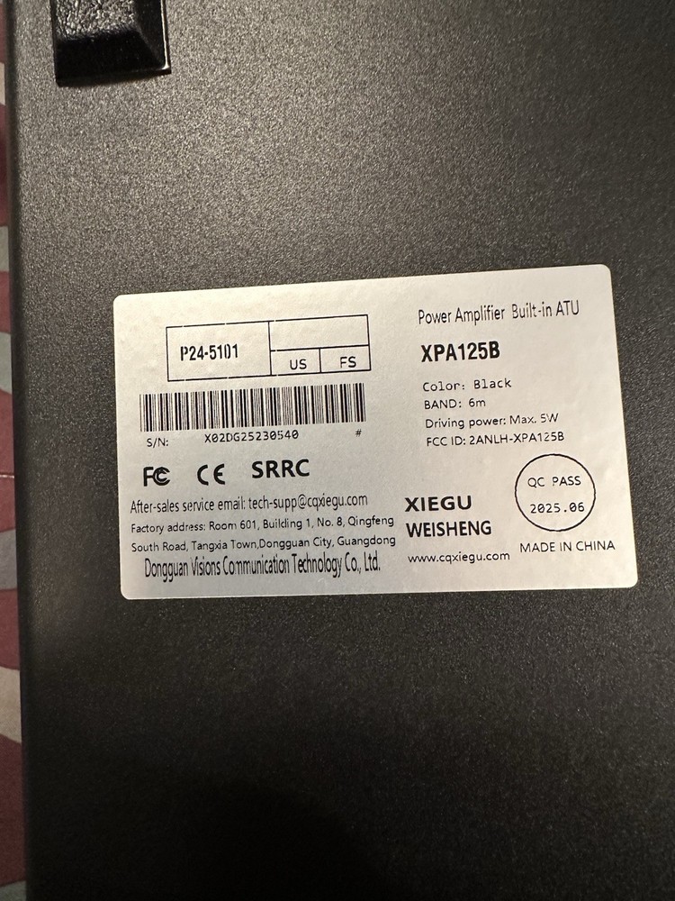 xiegu xpa125b