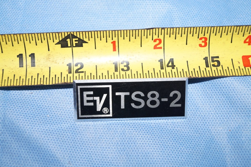 2 Electro-Voice EV Speaker Grill Emblems, Badges From TS8-2 Speakers