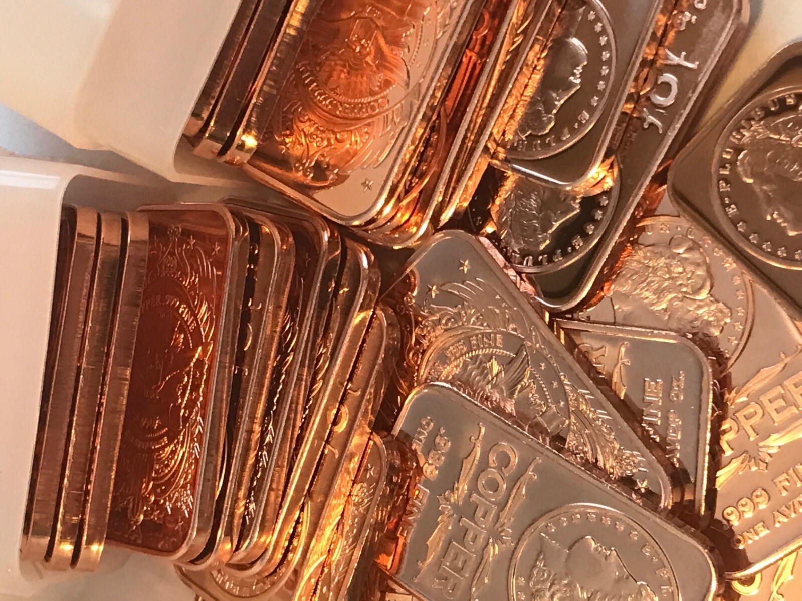 Morgan Dollar Bar 20-PACK Of Copper Bars 1 ounce each, 20 Bars, by REEDERSONG