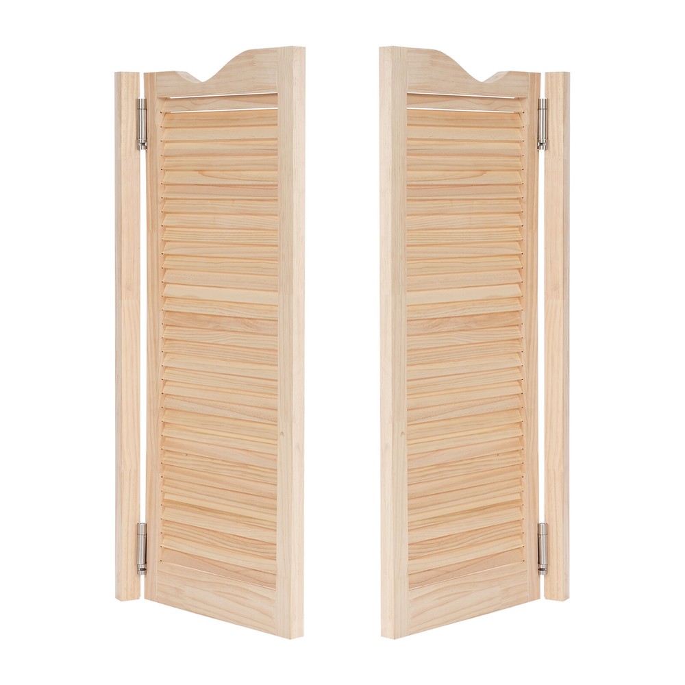 Wall-Mounted Double Half Door Double-hinged Café Door With Hinges