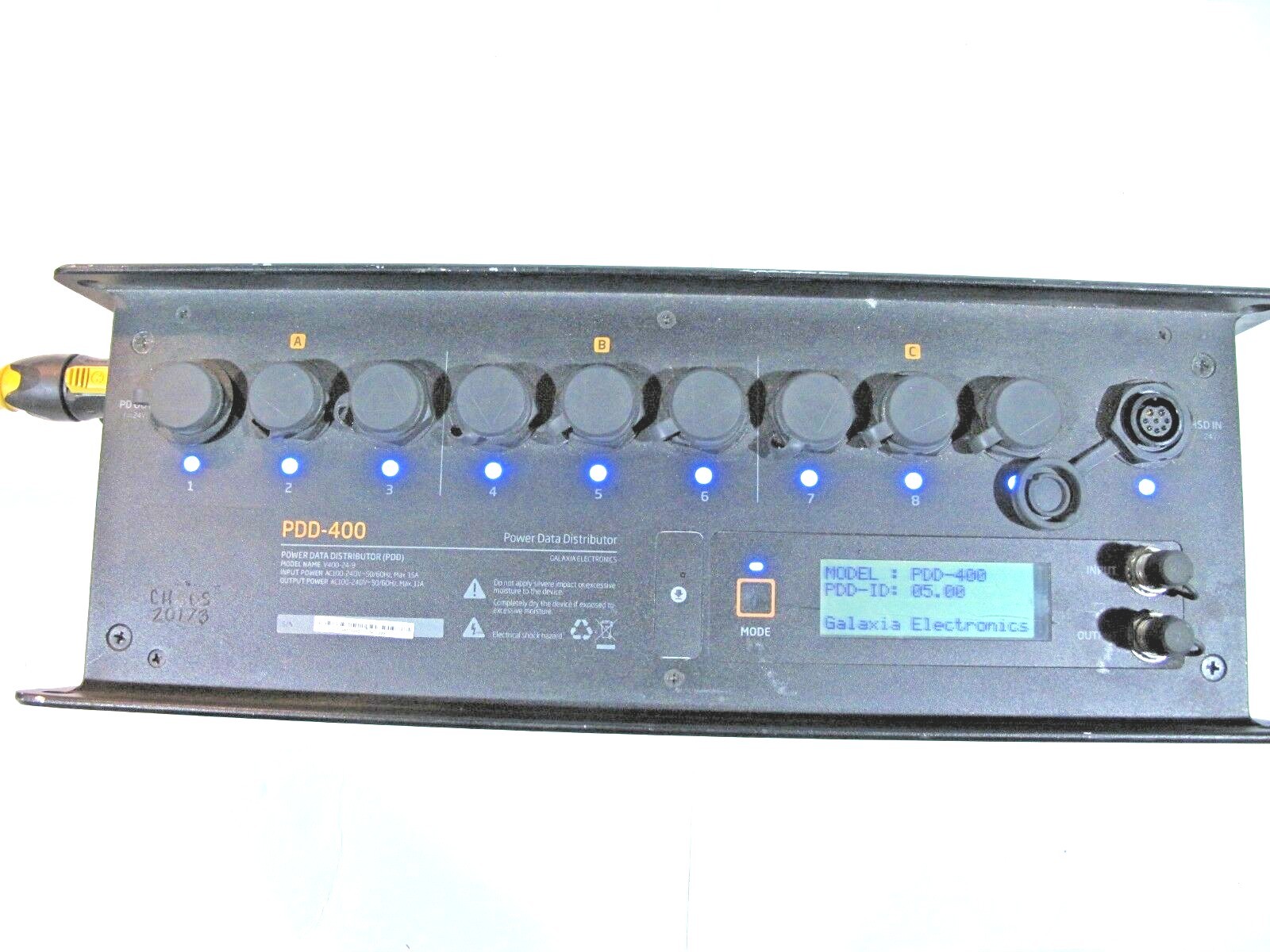 GALAXIA ELECTRONICS POWER DATA DISTRIBUTION FOR DMX LIGHTING PDD-400