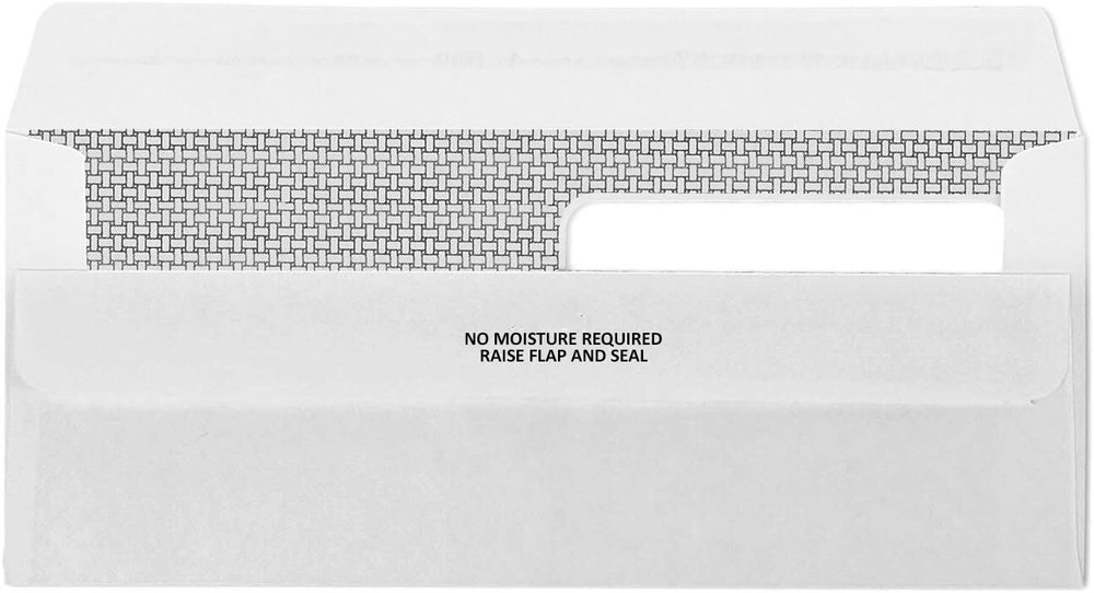 500 No. 9 Flip and Seal Double Window Security Envelopes - Designed for