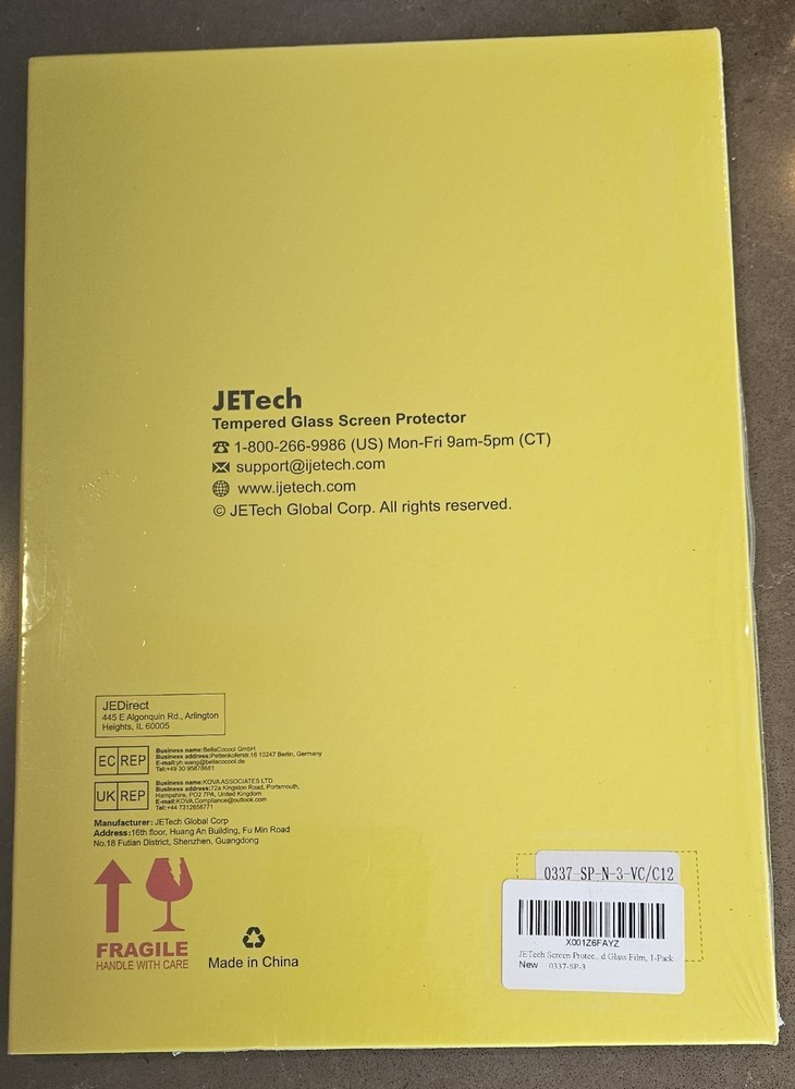 JETech tempered glass screen protector for iPAD 4/3/2