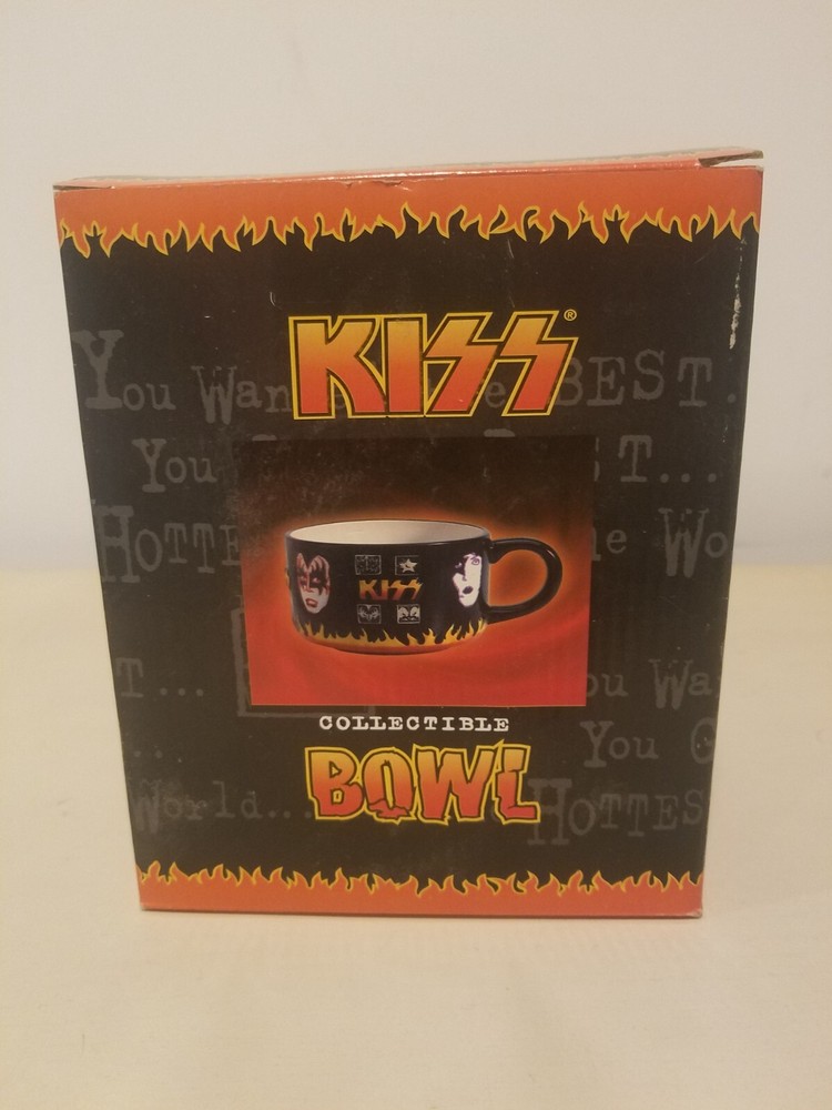 KISS RARE Collectible Bowl Spencer Gifts Never Used Never Taken Out Of Box COOL!