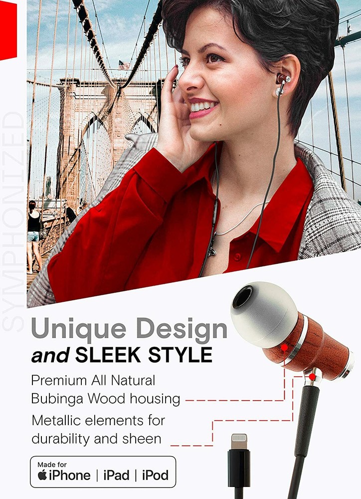 Symphonized NRG MFI Wired Earbuds for Apple Devices - (Open Box)