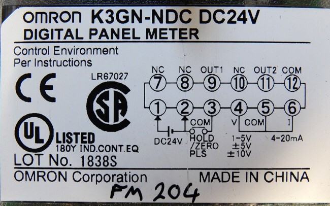 Omron K3GN-NDC DC24V Digital Multifunction Measuring/Display Devices -Unused-