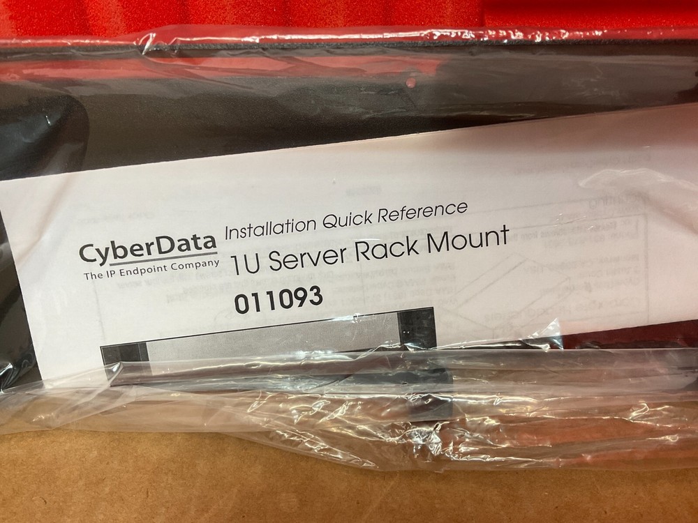 CyberData Server Rack Mount Kit 1U 011093A ✅❤️️✅❤️️ NEW OPEN BOX! ✅❤️️✅❤️️