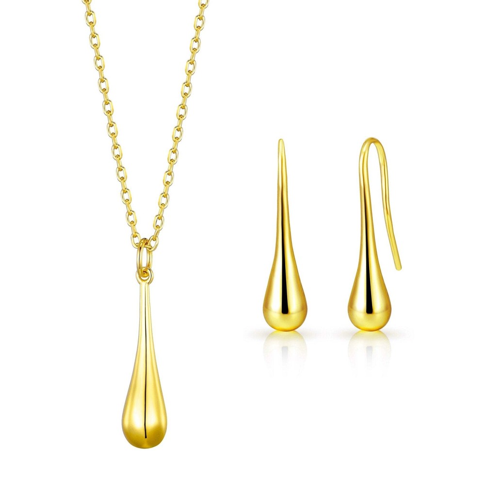 18k Gold Plated Teardrop Set