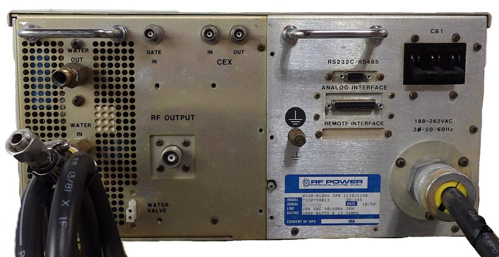 RF30R/PWT RFPP RF Power Products 7520758013 RF Generator Surplus Untested