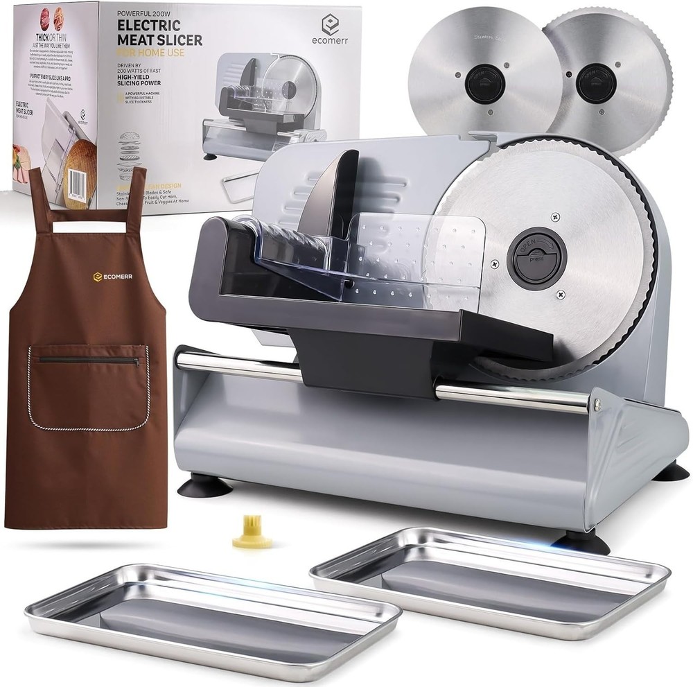 Electric Meat & Cheese Slicer - Compact & Efficient for Every Kitchen