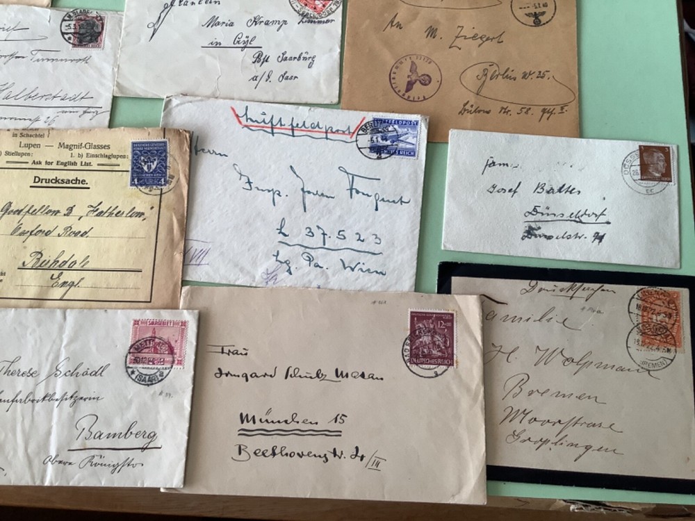 Germany vintage postal covers 15 items Ref A1832