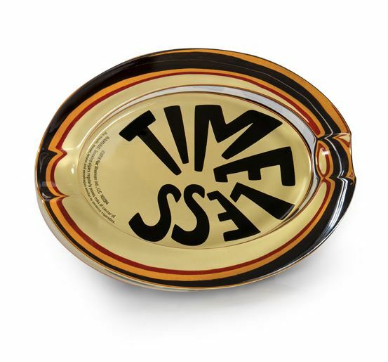 Nat Sherman Timeless Crystal Glass Ashtray - Cream - New