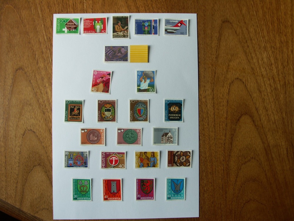 Switzerland Stamps 1981 issues, 7 sets all MNH